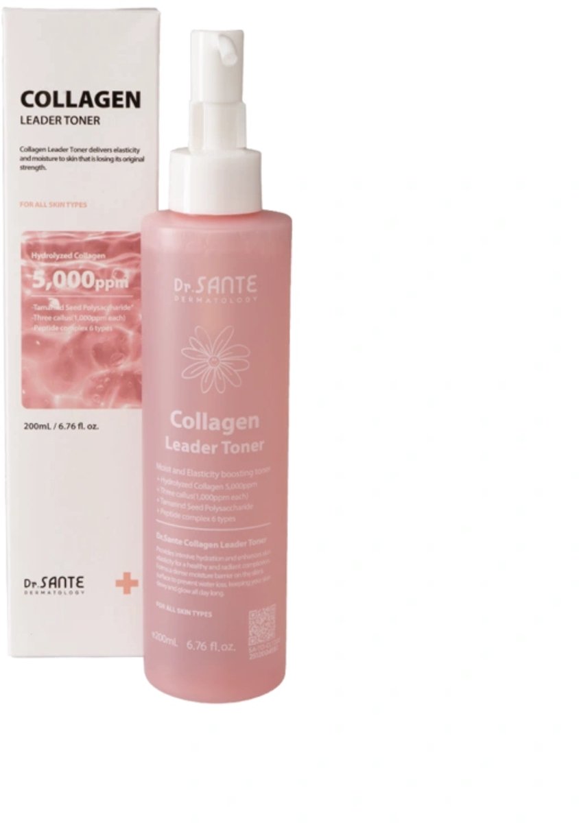 Dr.SANTE Collagen Leader Toner / Verstevigende vochtinbrengende toner met 5.000 ppm collageen 200 ml