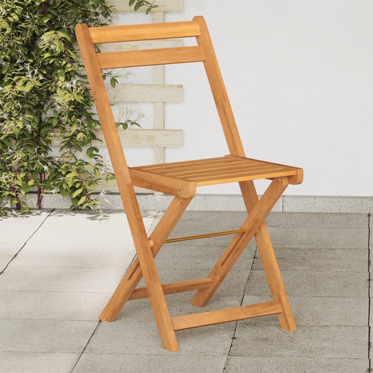 Inklapbare bistrostoelen, 6 stuks, van massief acaciahout