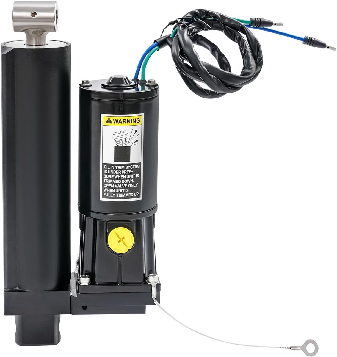 Remcilinder 12 V 500 W voor Mercury buitenboordmotor 75-115 pk, 4-takt - elektrische hefset van roestvrij staal 630 en aluminium 7075, compatibel met F65 F75 F80 F90 F100 F115, vervangt 8