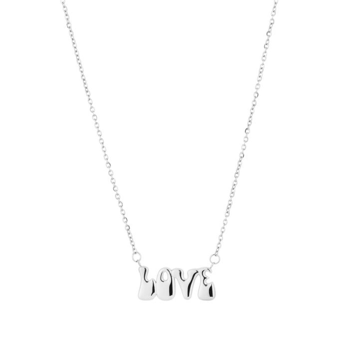 LOVE ketting- zilver