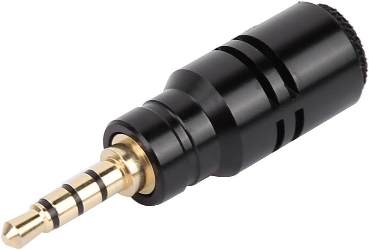 Mini microfoon 3.5mm - standaard plug - voor mobiele telefoons - tablets en camera's - ideaal voor opname