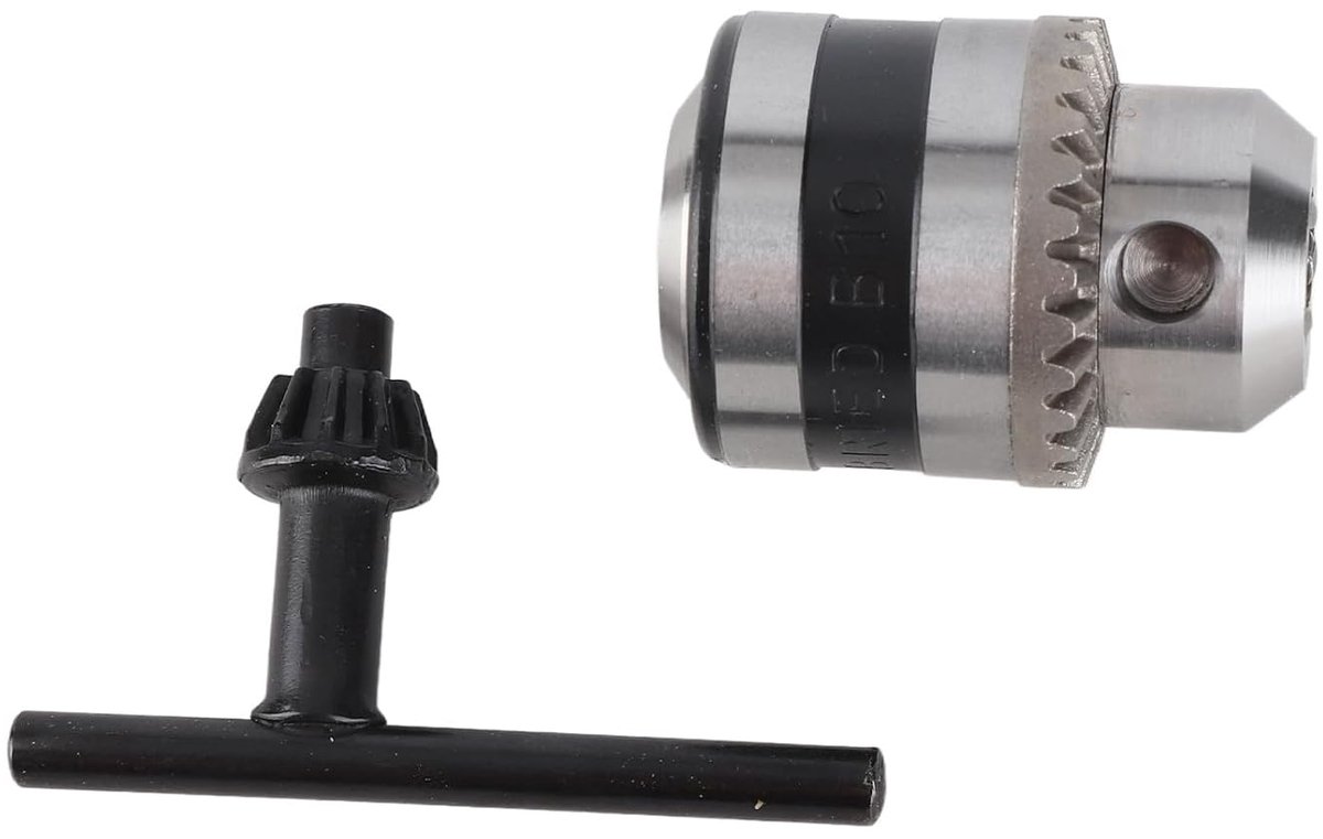 Mini boorkop 0,6-6 mm - roestvrij staal - boorkop sleutel - voor elektrische boormachine