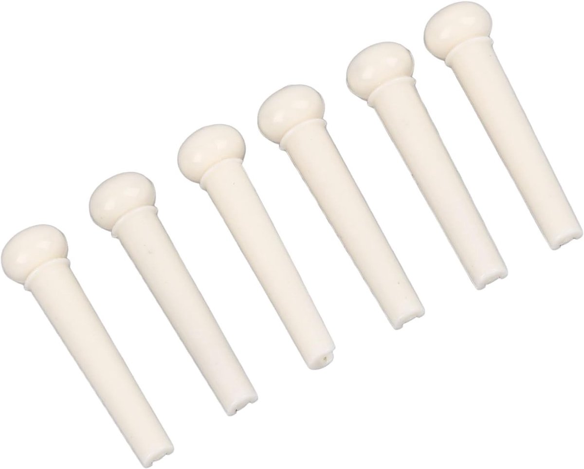 Akoestische Gitaar Bridge Pins 6 Stuks - Bot - Vervangingspinnen - Voor Akoestische Gitaar
