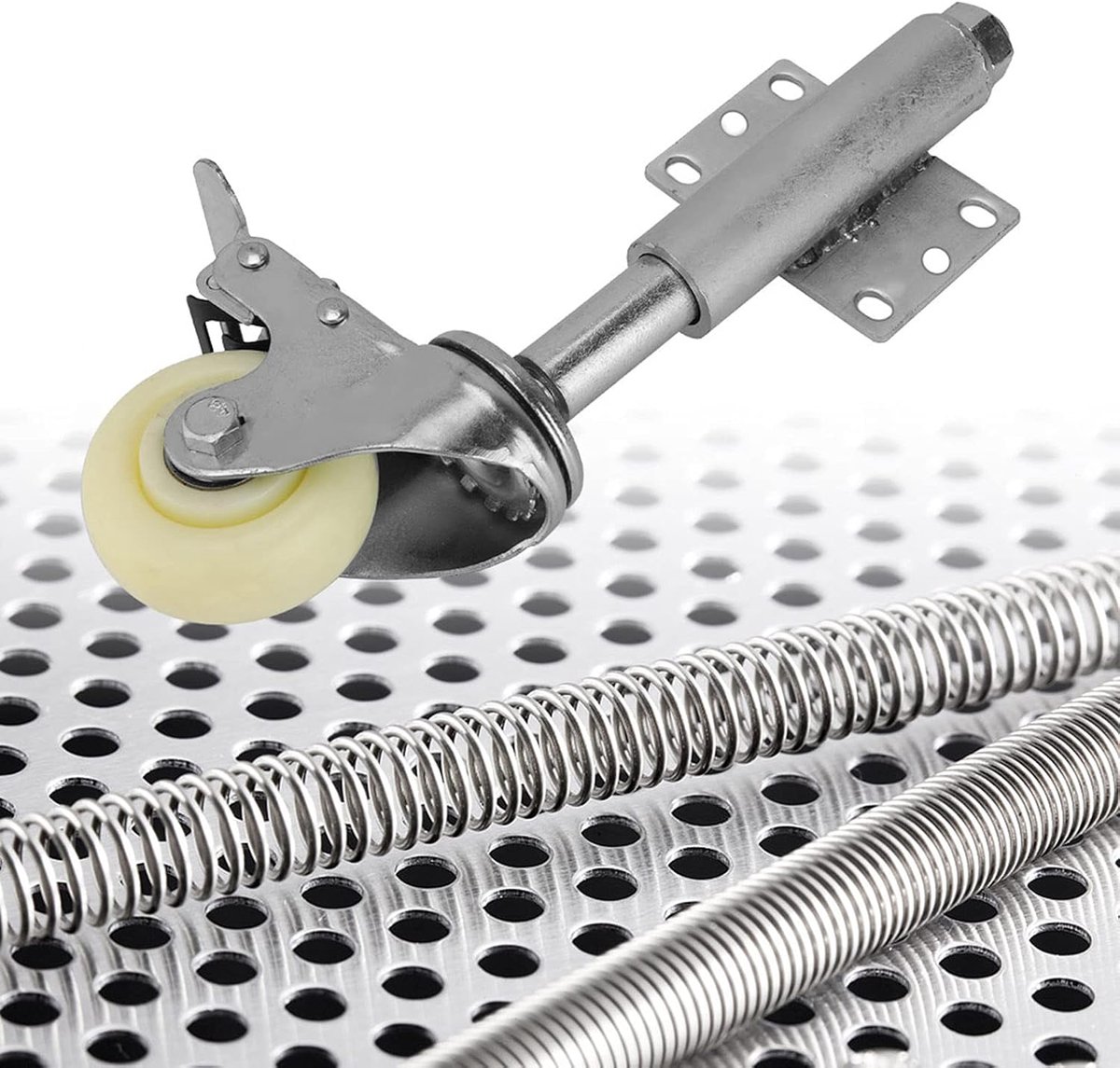 Poortwiel, veerbelaste ontwerp met nylon materiaal poortwiel met veervering, voor poorten, 3 inch