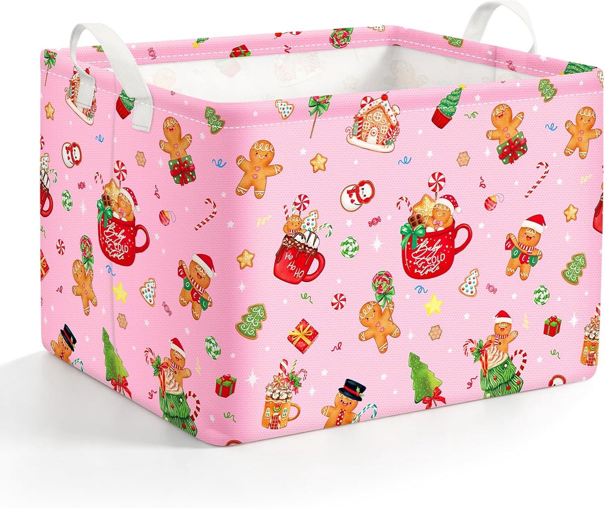 Roze Peperkoek ManStorage Mand voor Geschenken, Speelgoed