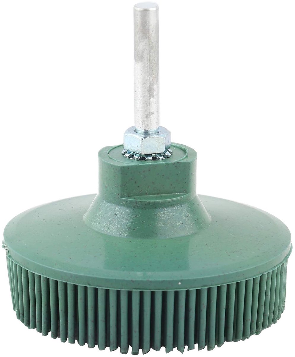 Borstelschijf 3 Inch Borstelschijf Emery Rubber Schurende Borstel Ontbramen Polijsten Slijpschijf, Borstelschijven (Groente)