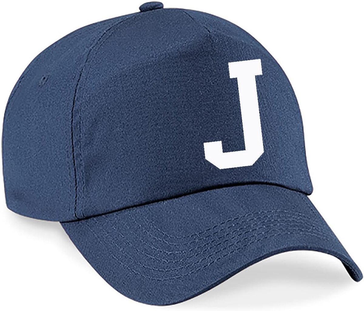 4sold Nieuwe Cap Alfabet A-Z Childrens Navy Katoen A-Z Zomer Zonnehoed UV-bescherming Kinderen School Kids Caps Hoed Sport Boy Unisex Verstelbare Baseball Vakantie School - I