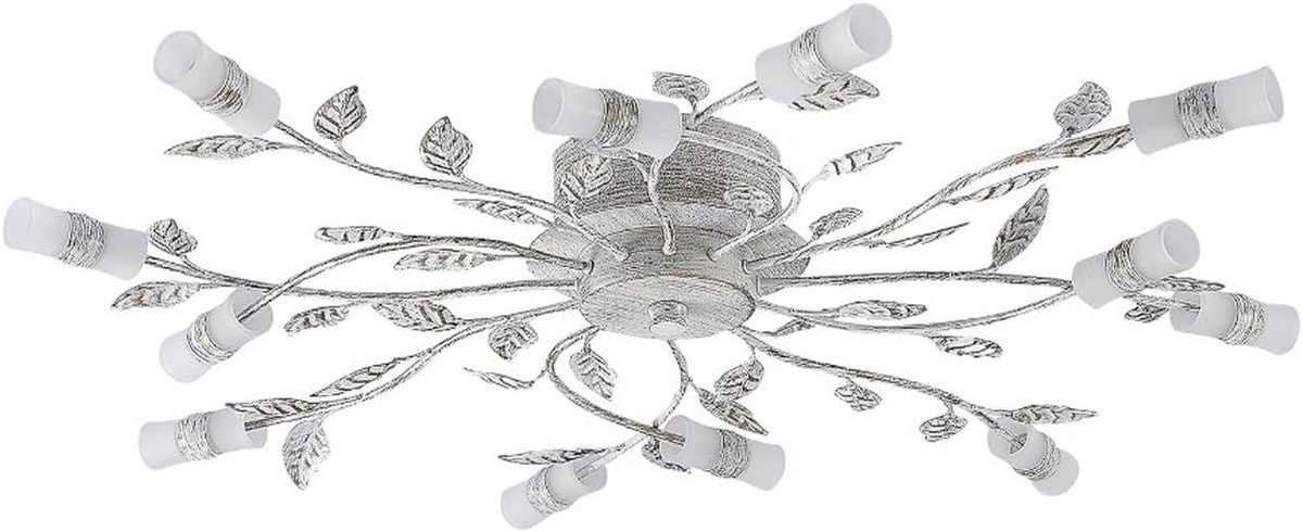 LED plafondlamp Bolonia (landelijk) in Brons uit overige metaal o.a. voor woon-/ eetkamer, inclusief lichtbron - plafonnière plafondverlichting