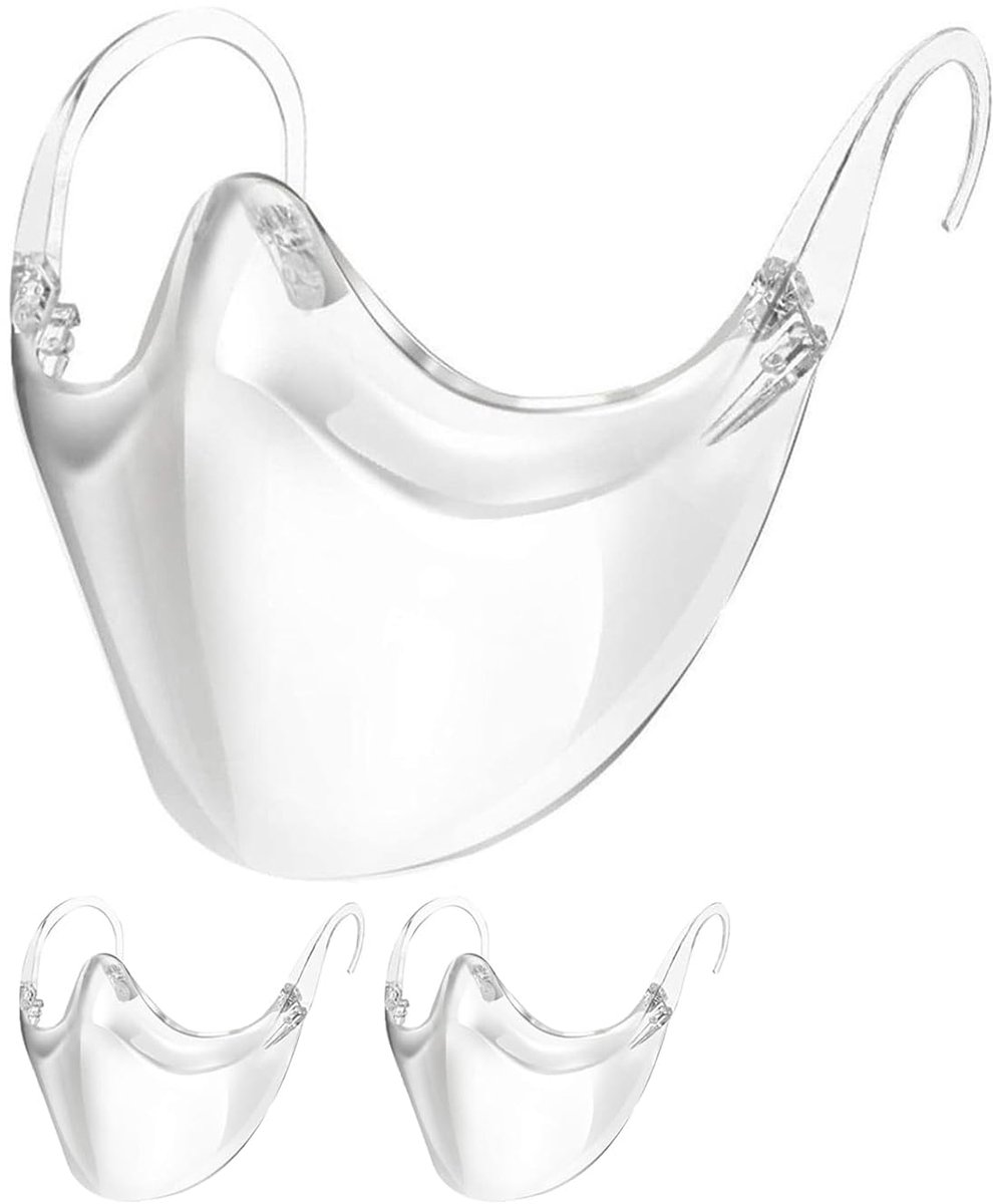 Heldere veiligheidsbescherming voor het gezicht, stofbeschermingsbril, gezichtsbescherming, gezichtsvizier, mondbescherming, schild, transparante gezichtsmasker, ademend, zichtbaar