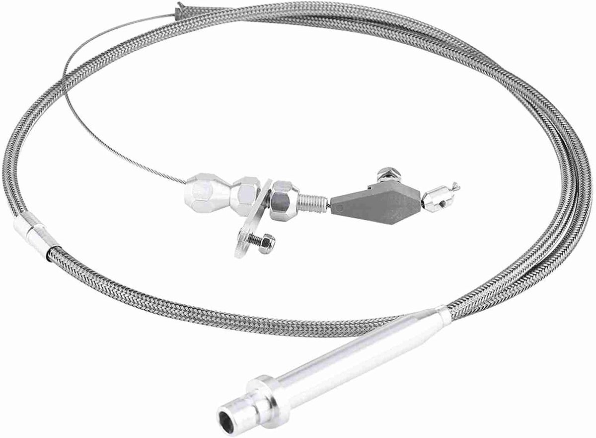 Transmissie -down Kabel met Roestvrijstalen -down-kabel, Gevlochten -down-kabel, TH350, Kickdown-kabel voor TH350 met Roestvrij Staal