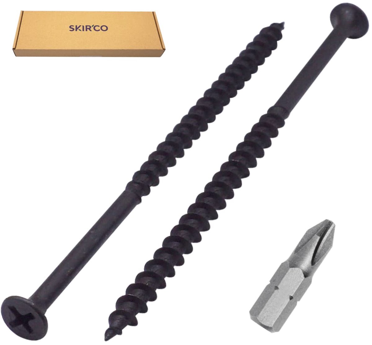 (100 stuks) Zwarte fosfaatafwerking, 4,8 x 100 mm, gipsplaatschroeven, houtschroeven, Phillips Bugle-kop, gipsplaatschroeven