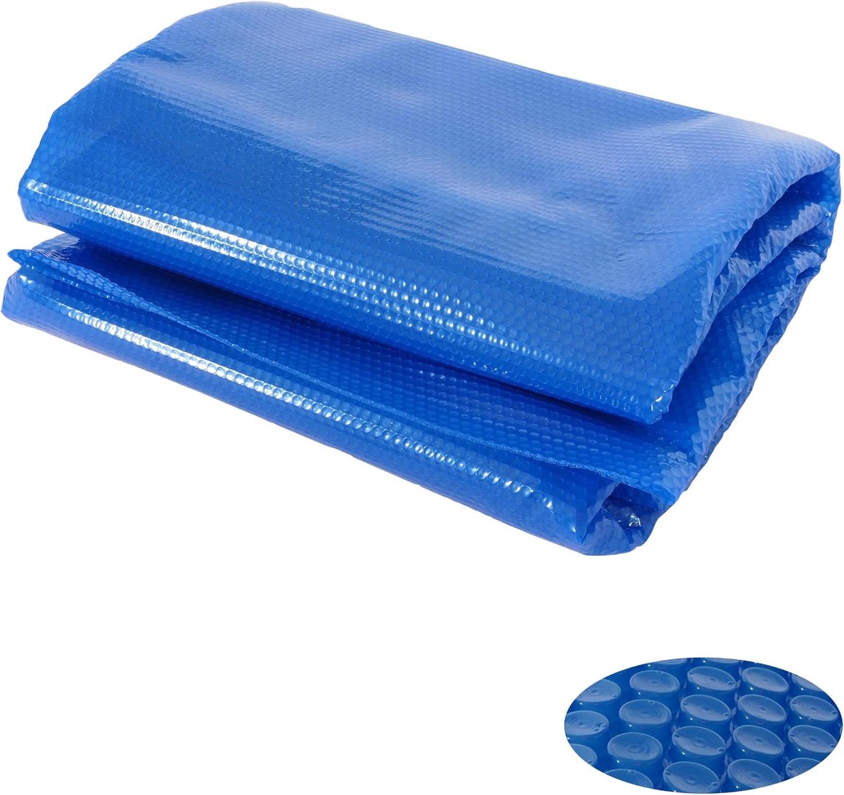 Zwembadafdekking van PE 400 micron - ovaal 7,31 x 3,61 m blauw