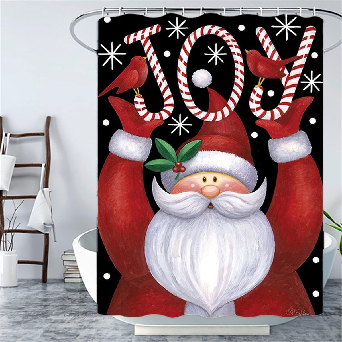Douchegordijn, anti-schimmel, W100 x L200 cm, wasbaar, sneldrogend, polyesterweefsel, badkameraccessoires, 12 plastic hoogwaardige douchegordijnringen voor badkuip en badkamer 501