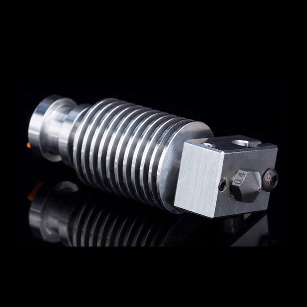 Metal V6 Hotend,J-head Hotend,V6 Heater Block,Nozzle 0.4mm,Titanium Alloy Heatbreak,For V6 Hotend,MK3S MK3 MK2 MK2S 3D Printer Hotend. (Hardened Steel Nozzle Kit）