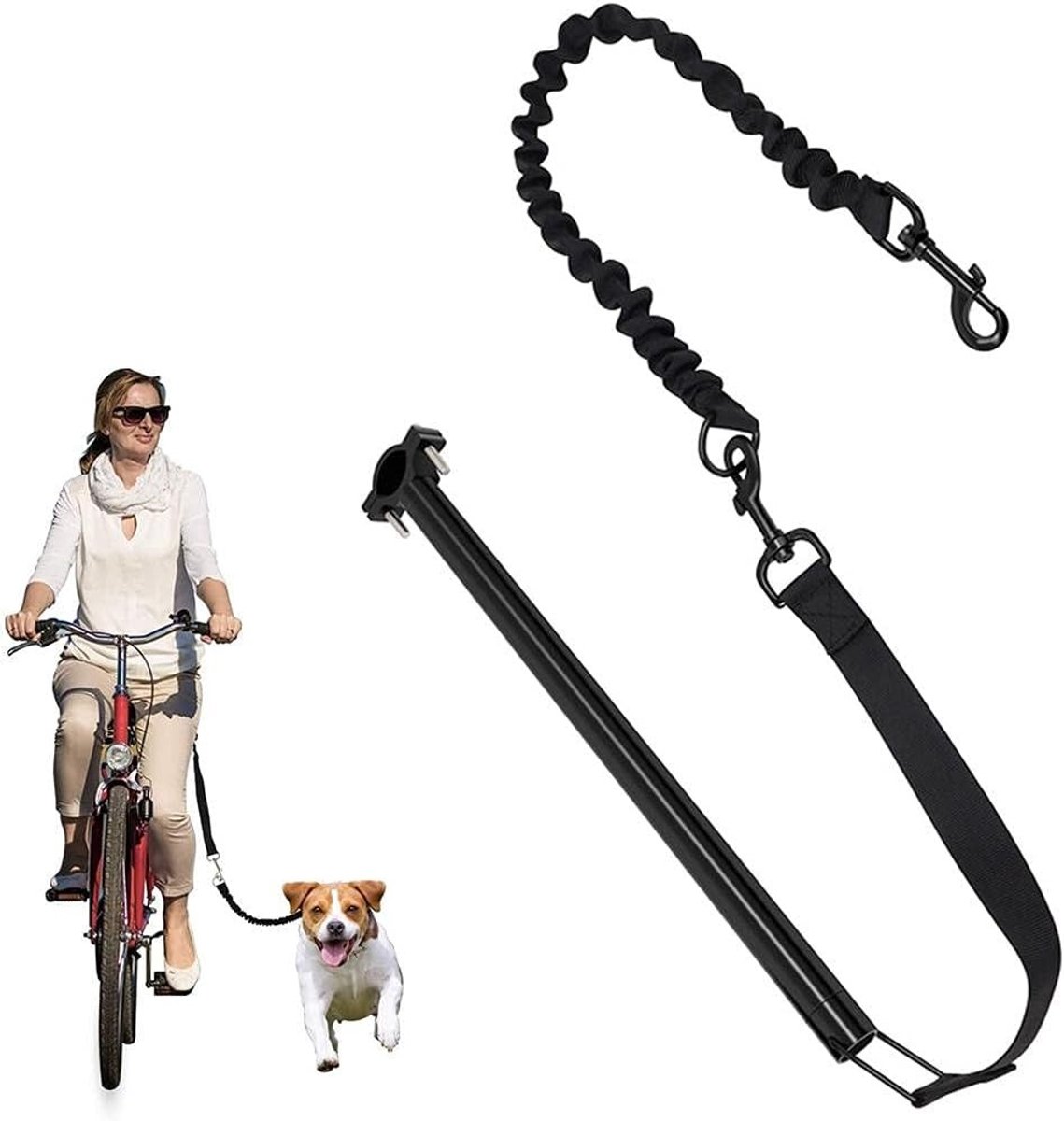 Handsfree Hondenriem voor Fietsen, Multifunctionele Leash voor Wandelen en Trainen, Ideaal voor Actieve Honden en Eigenaren