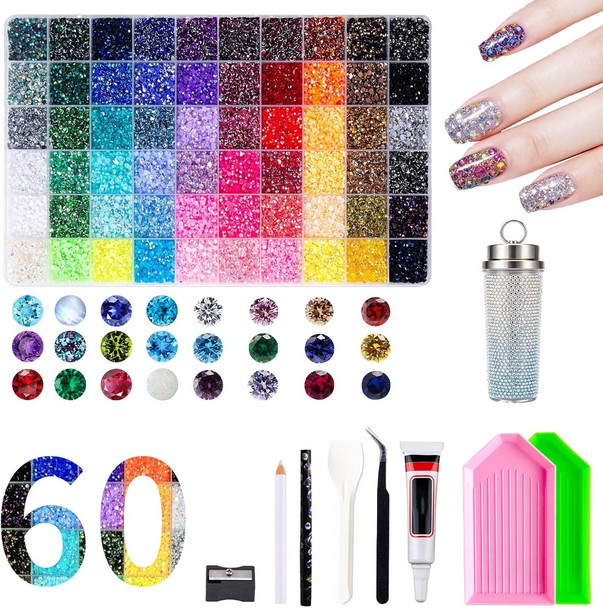 Glinsterende Strass-Steentjes Kit Met Lijm En Pen