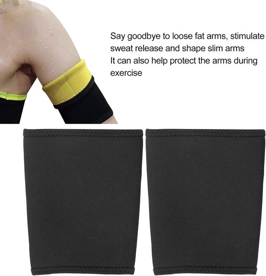 2 Stuks Compressie Mouwen voor Armen, Elastische Arm Sleeves voor Slanker Uiterlijk en Ondersteuning, Neopreen Arm Shaping Wraps voor Bovenarmen en Fitness — afbeelding 4