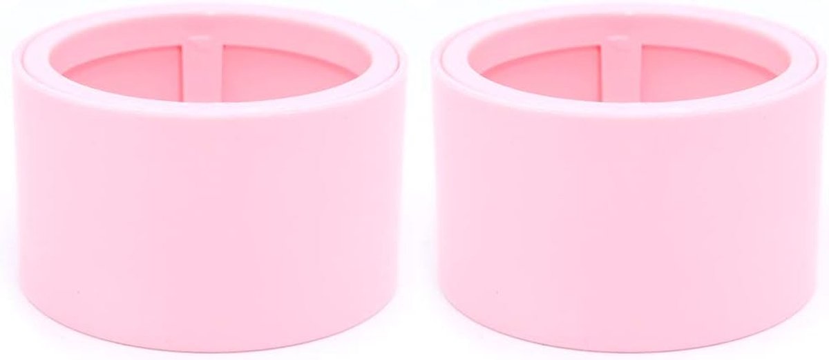 2 stks Make-up Spons Blender Houder Reizen Draagtas Spons Droogrek Stand Houder Ei Poeder Bladerdeeg Drogen Plank Schattig (Roze)