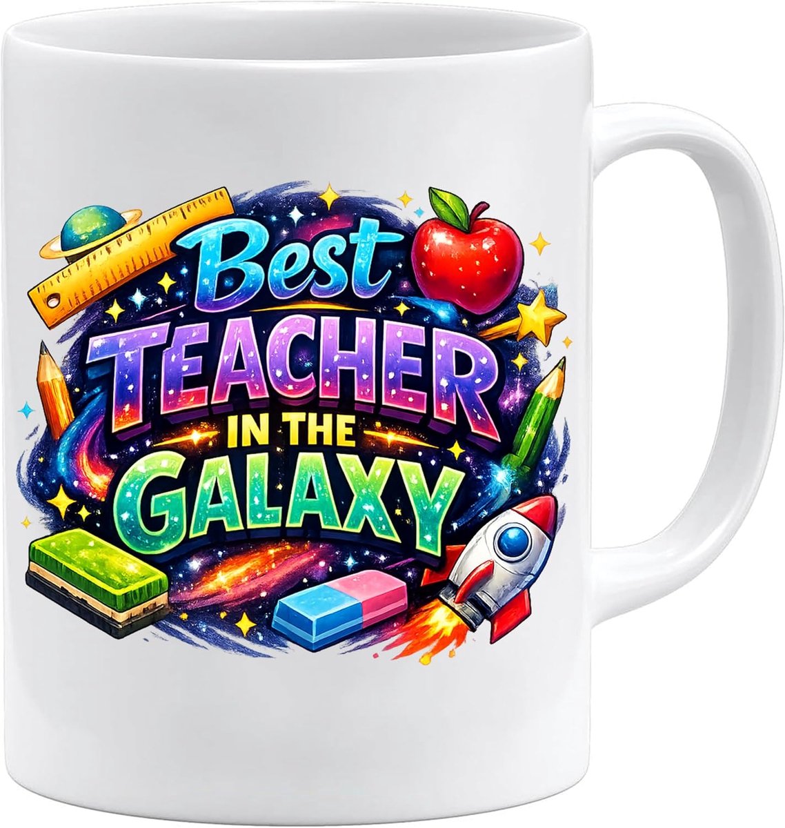 best teacher | grappige lerarenmok | aan beide zijden bedrukt | grappig cadeau | leraar/school/afscheid/leraar-cadeau/cadeau-idee/grappig