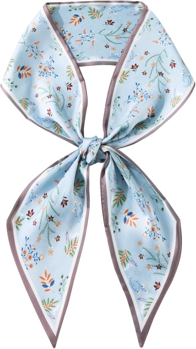 satijnen doeken voor dames met bloemenprint en zijdegevoel, elegant en veelzijdig, voor kleding en jassen