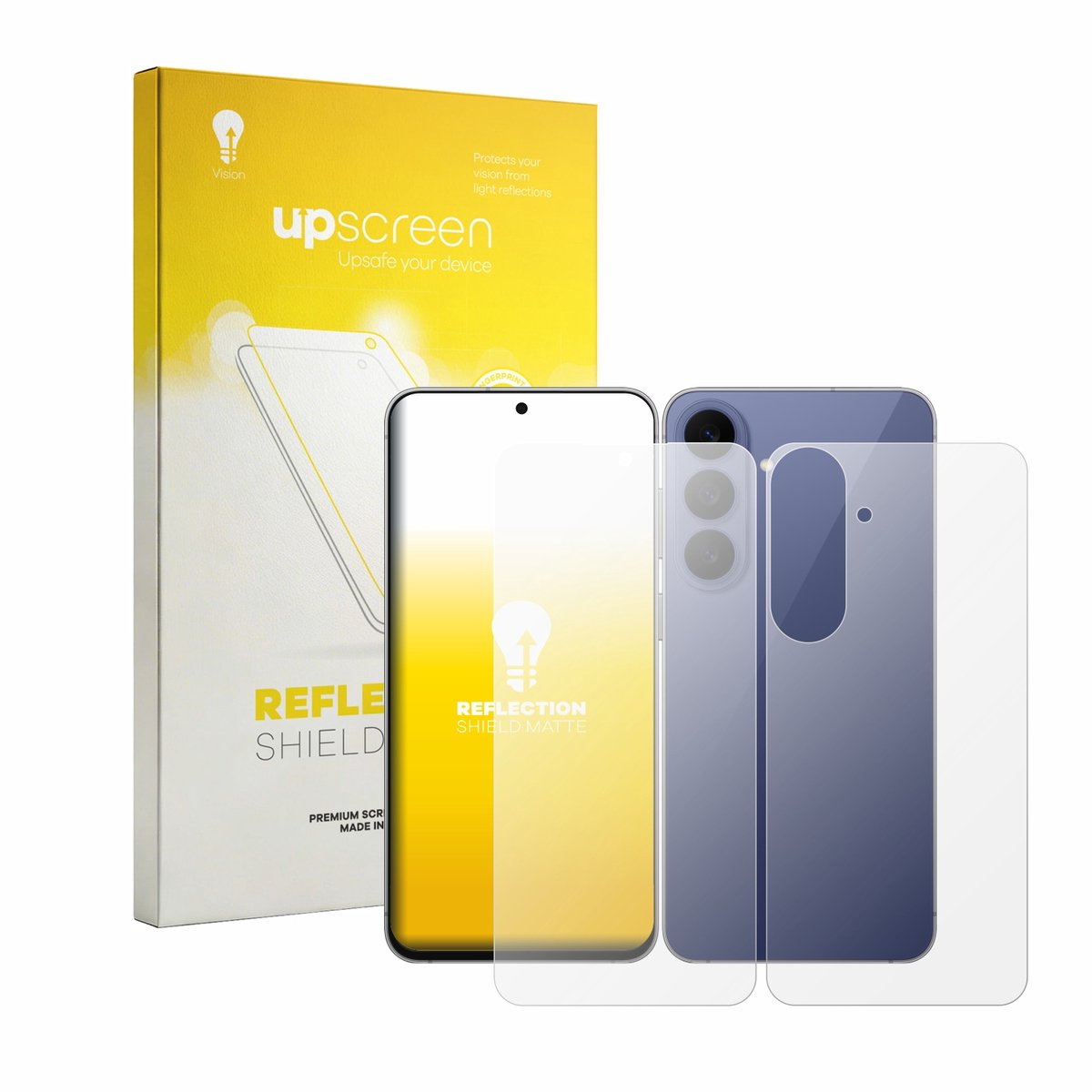 upscreen - Screenprotector voor Samsung Galaxy S26 FE (Voor+Achter) - Folie Beschermfolie anti glare matte