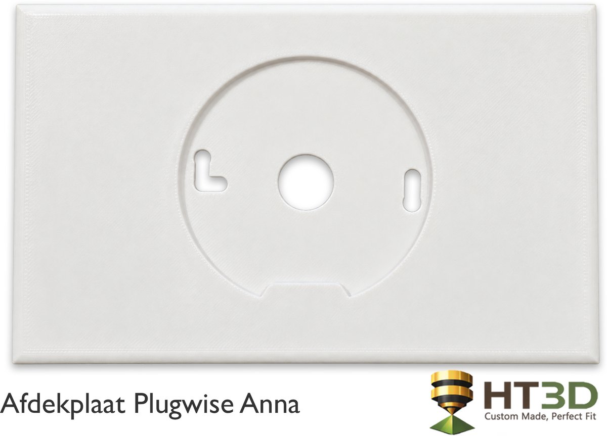 Afdekplaat Plugwise Anna - Wit - Anna Thermostaat - Kamerthermostaat - Thermostaat - Muurplaat - Afdekraam - Grondplaat - Houder - HT3D