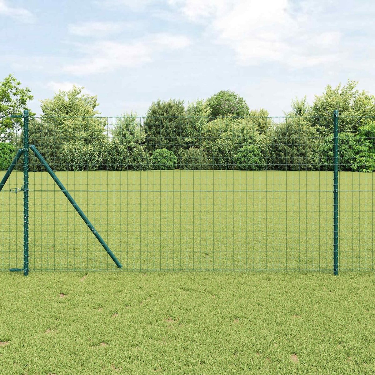 2 st. Palen voor tuin & terras, groen 130 cm