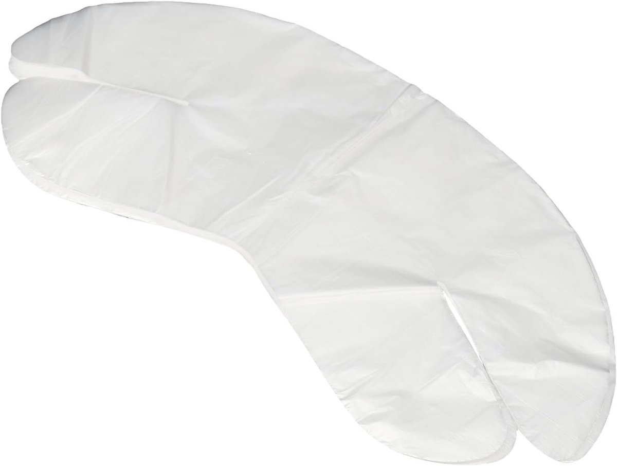 200 stuks wegwerp plastic nekmaskers | Transparant nekmasker voor schoonheid | Hydraterende, vochtinbrengende folie | Effectieve warmte-isolator