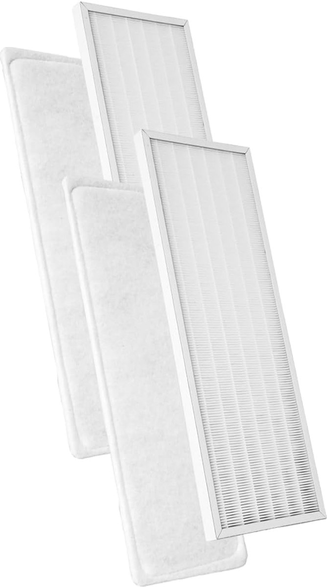 Filter voor Brink Renovent Excellent 300/400 | 2x pollenfilterset G3+F7 | 2x draadframefilter 185 x 525 x 5 mm. G3 + 2x compactfilter MP karton 185 x 525 x 25 mm. F7