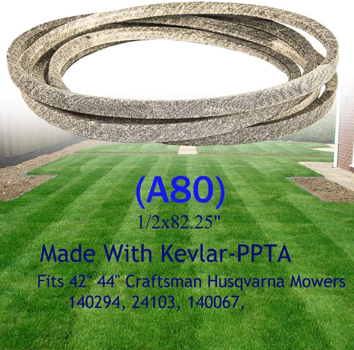 Tractor Drive Riem voor Rijmaaier, Vervangende Riem voor CUB CADET, MTD 954-0498 754-0498, (1/2 X 67 Inch) (A65), Gemaakt met Kevlar A series A80