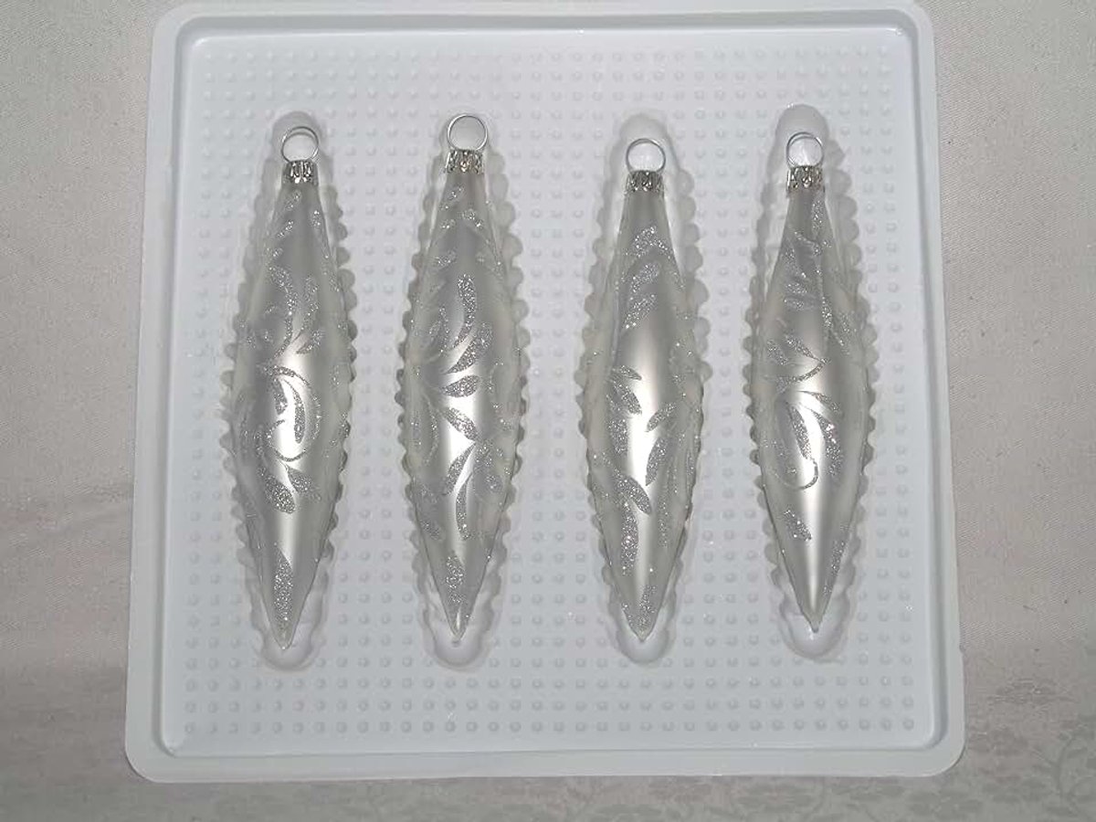 Boomversiering barok zilver olijf 4-voudig