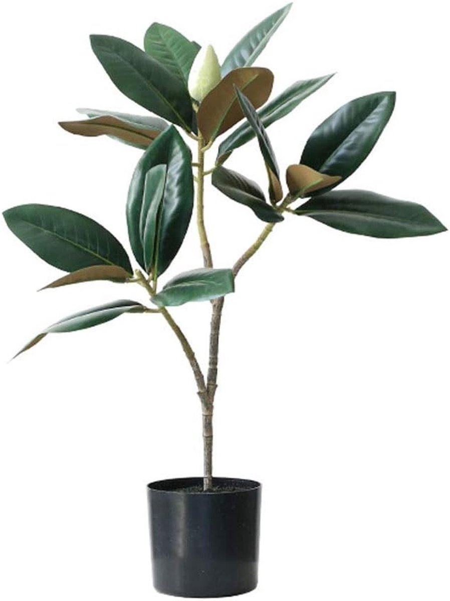 Kunstmatige Magnolia Bomen Plant Nep Boom Voor Binnen Buiten, Perfecte Faux Planten Voor Huis Tuin Kantoor Winkel Decoratie Kunstplant (Grootte : 60cm-F)