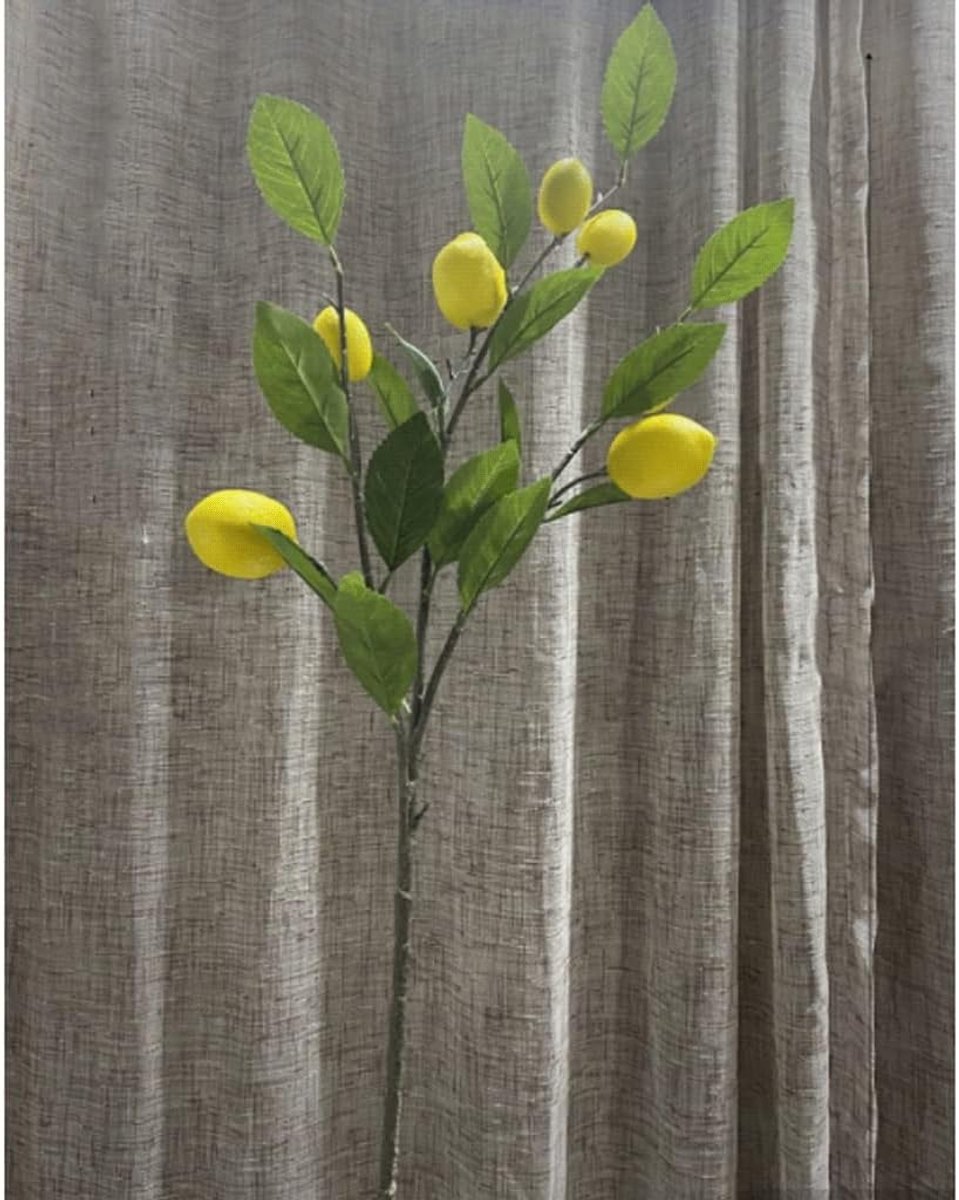 32 voet kunstmatige citroen fake boom in plantenbak, faux ficus boom plant for tuin kantoor indoor outdoor decor zonder potten Kunstplant (Color : Yellow)