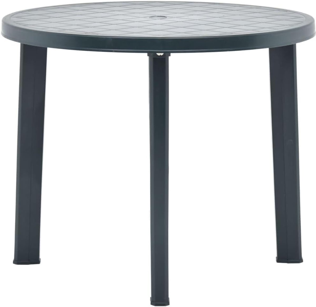 Groen, 89 cm, kunststof, loungetafel, balkon, eettafel, patiotafel, buitentafel voor tuinen, terrassen, balkons