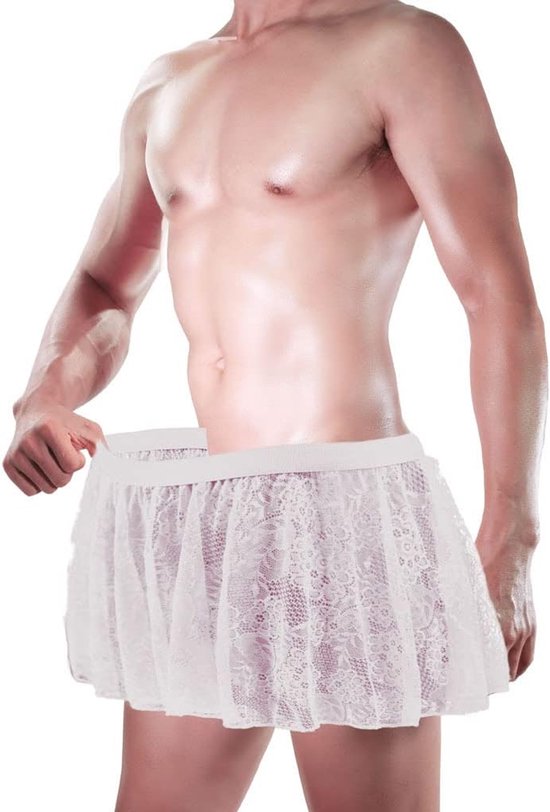 Sexy broekje voor heren, Sissy Knikers, mesh, stretch, lage taille, grote platte rok, hot dress, grappig ondergoed — afbeelding 3