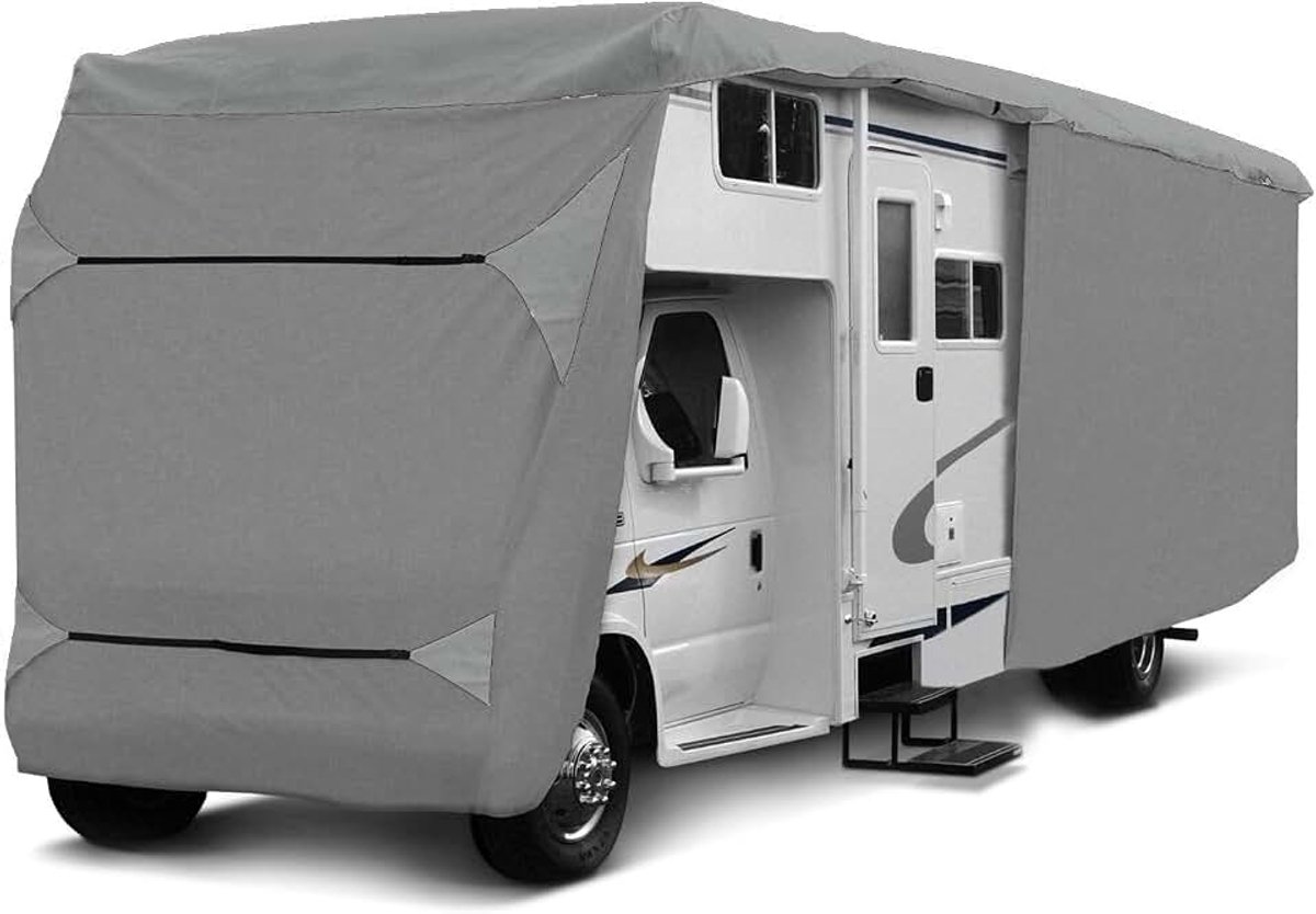 Beschermhoes voor caravan, wintercaravanhoes, voor camper, caravan, isolerend en robuust (970 x 235 x 275 cm)