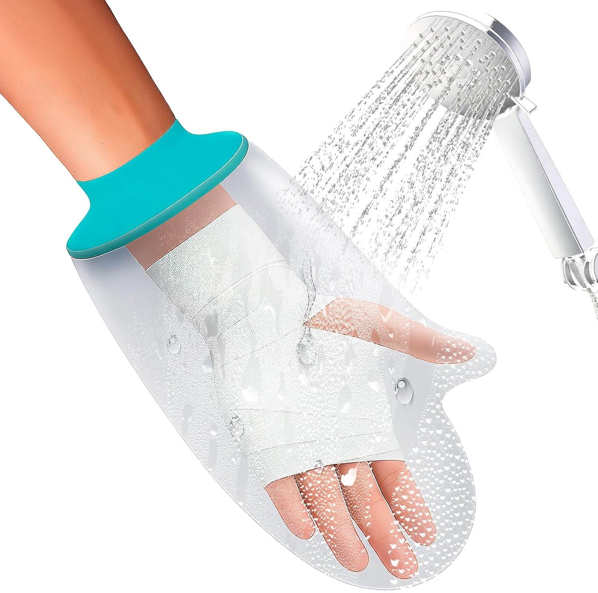 Bescherming voor gips, waterdichte handbescherming voor gips, douchebescherming, gipsbescherming voor volwassenen, 100% waterdicht, voor volwassenen, hand, pols beschermende wond
