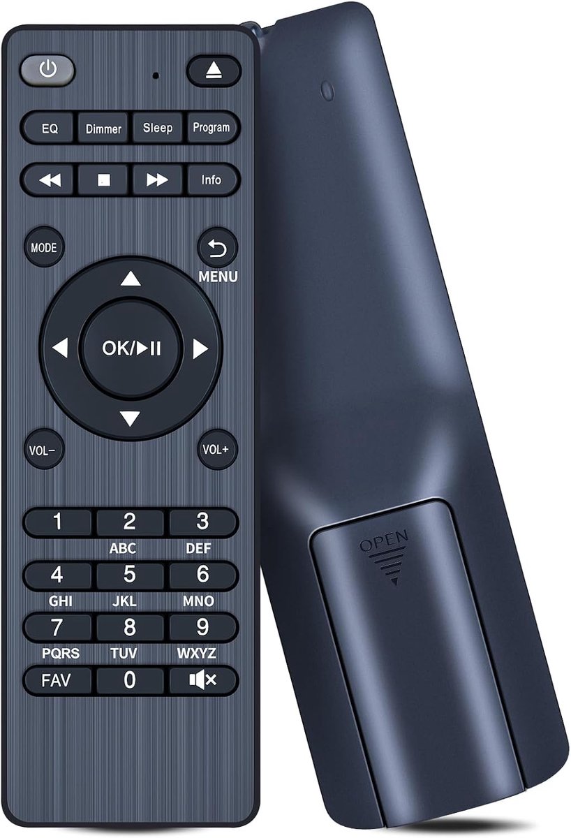 Afstandsbediening, compatibel met VR-radio wifi hifi-ontvanger IRS-715 ZX3169, voor Audizio Brescia digitale radio-ontvanger