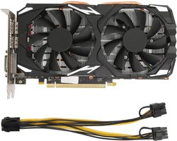 Krachtige Grafische Kaart met 8GB GDDR5 Geheugen, Ondersteuning voor 8K Resolutie en 2 Koelventilatoren voor Gaming en Creatieve Toepassingen