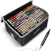 Twinmarkers 192 stuks voor volwassenen - Alcohol markers - Stiften - Markeerstiften