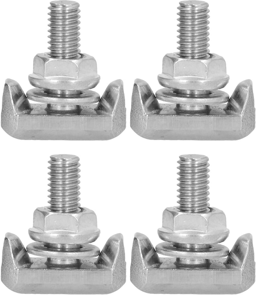 Dailygoods - Accukabelklemconnectorbevestigingen - Accuvervangingsschroeven - Sterke bevestigingskracht - Set van 4 - Geschikt voor de meeste auto's -