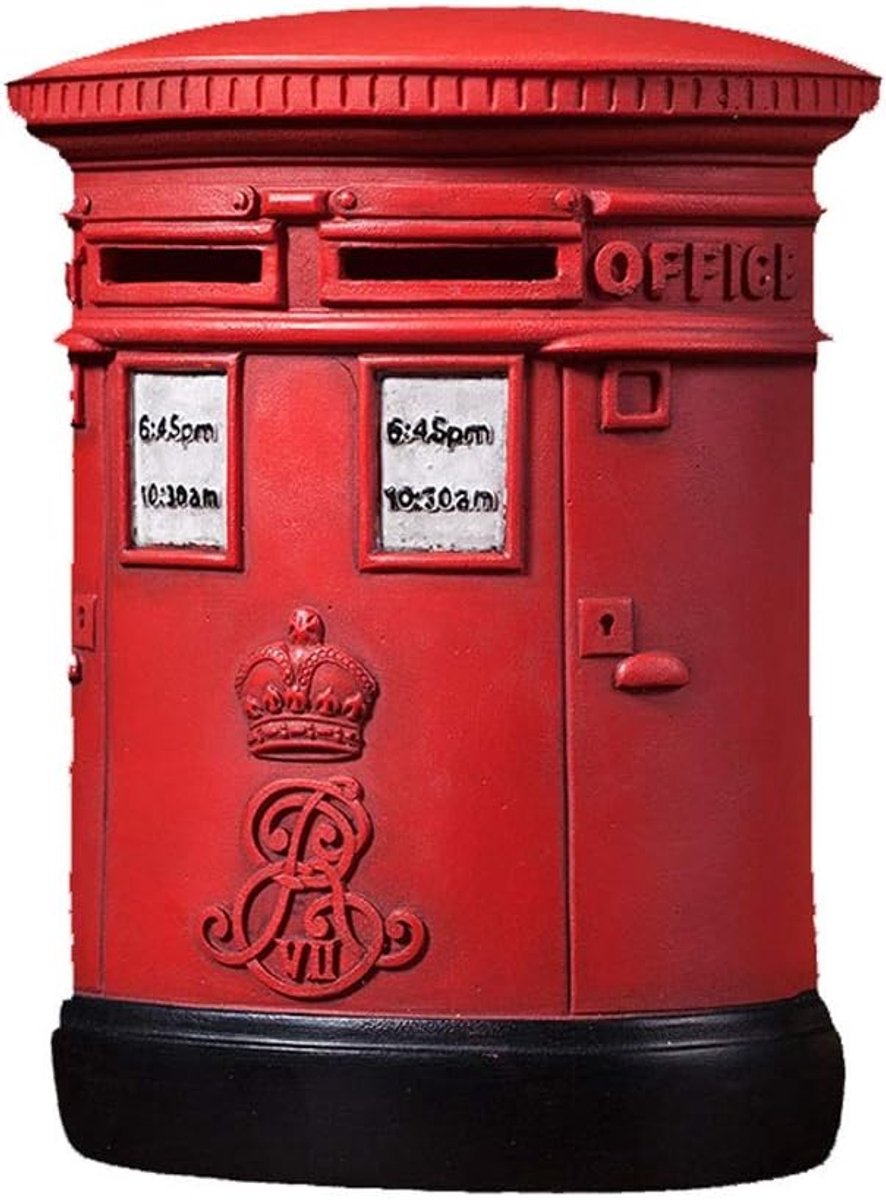 Spaarpot Piggy Bank Decorative Vintage Resin Rode Britse Postbox Ontwerp Het geld Coin Bank Piggy Bank for Meisjes Jongens Gift For Kids Money Bank (Color : Red)