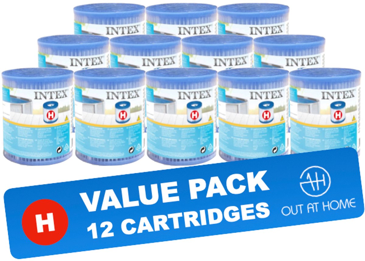 Intex Zwembad Filtercartridge Type H - 29007 - 12 stuks