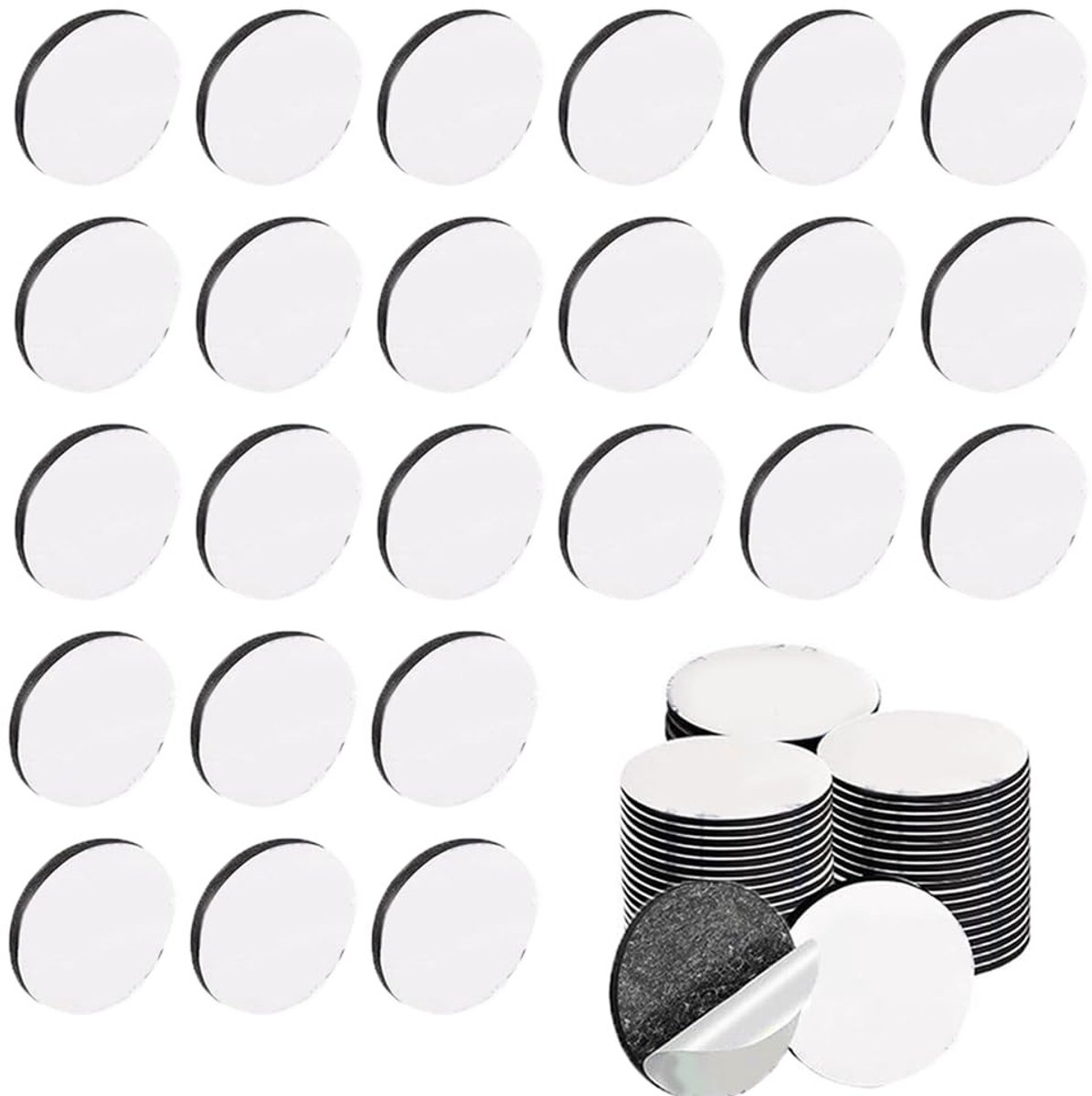 Set van 100 Dubbelzijdige Extra Sterke Foam Stickers voor DIY Projecten, Waterdicht en Plakbaar voor Muren, Vloeren en Deuren