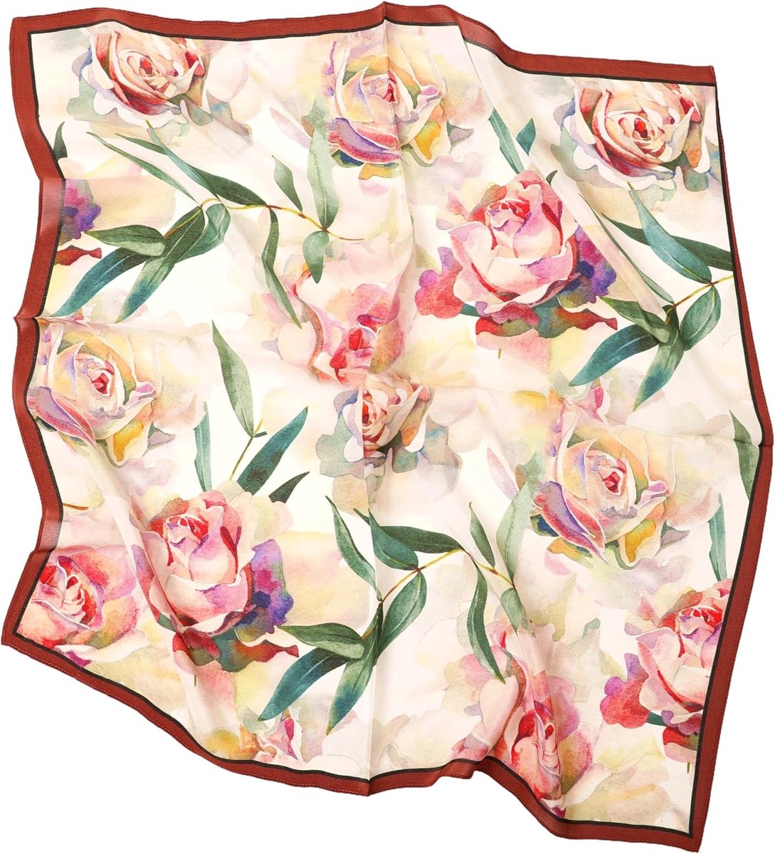65 cm middelgroot 100% zijde dames halsdoek licht zomer lente zijden sjaal KS01