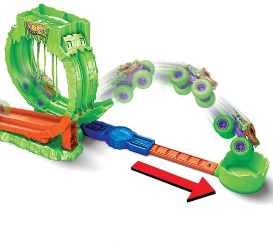 Hot Wheels Monstertrucks Gemuteerde Chaos Loopinguitdaging - Met Slime — afbeelding 4
