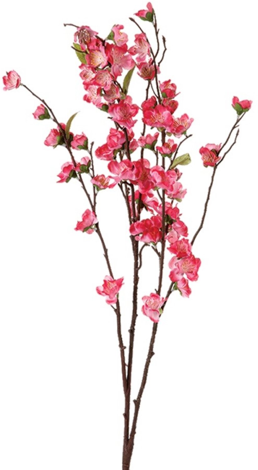 Atmosphera Kunstbloemen voor in de vaas, bloeiende tak, 110 cm Roze