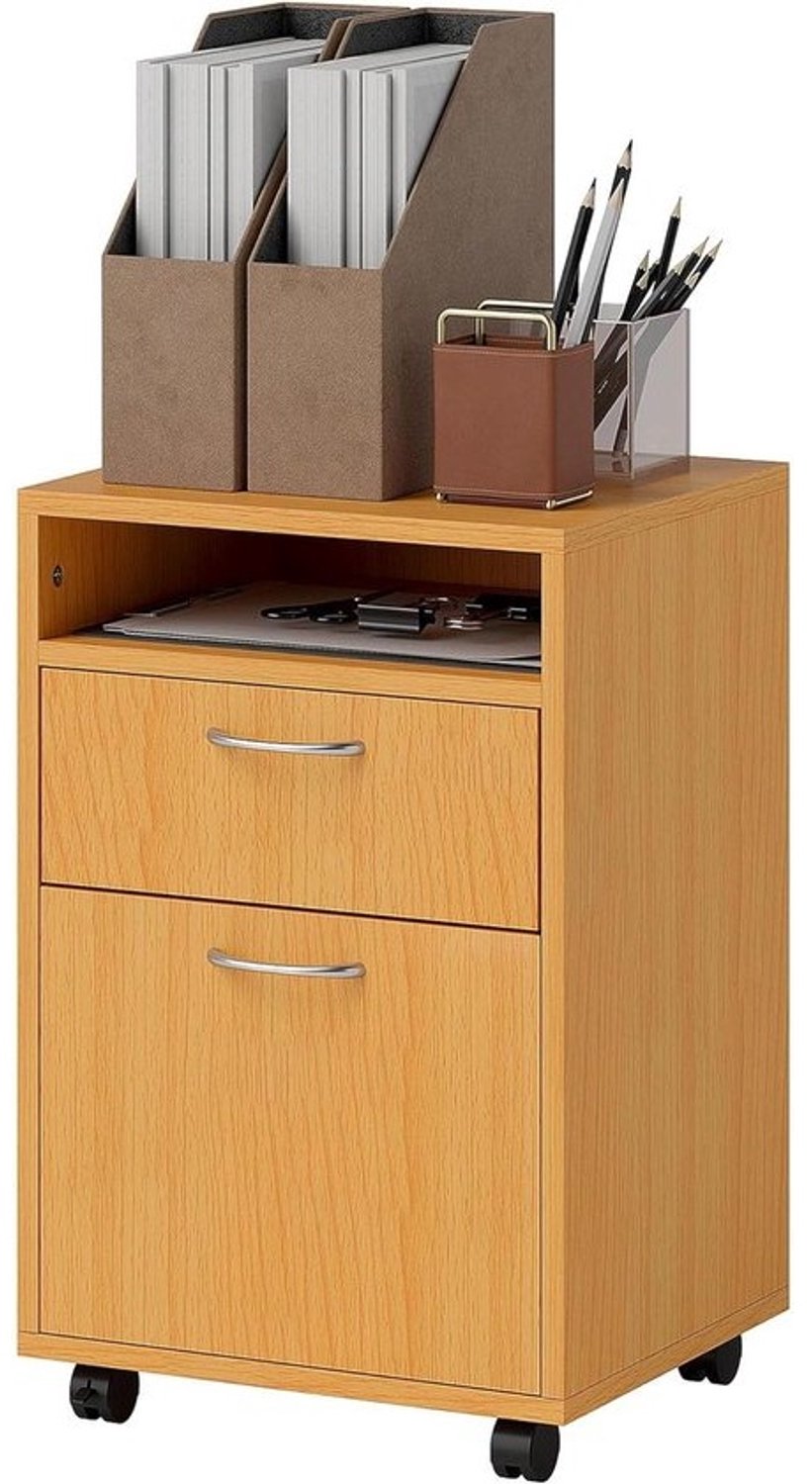 Archiefkast op wielen - Mobiel kantoorkastje - Kantoor organiseren - Compact onder het bureau