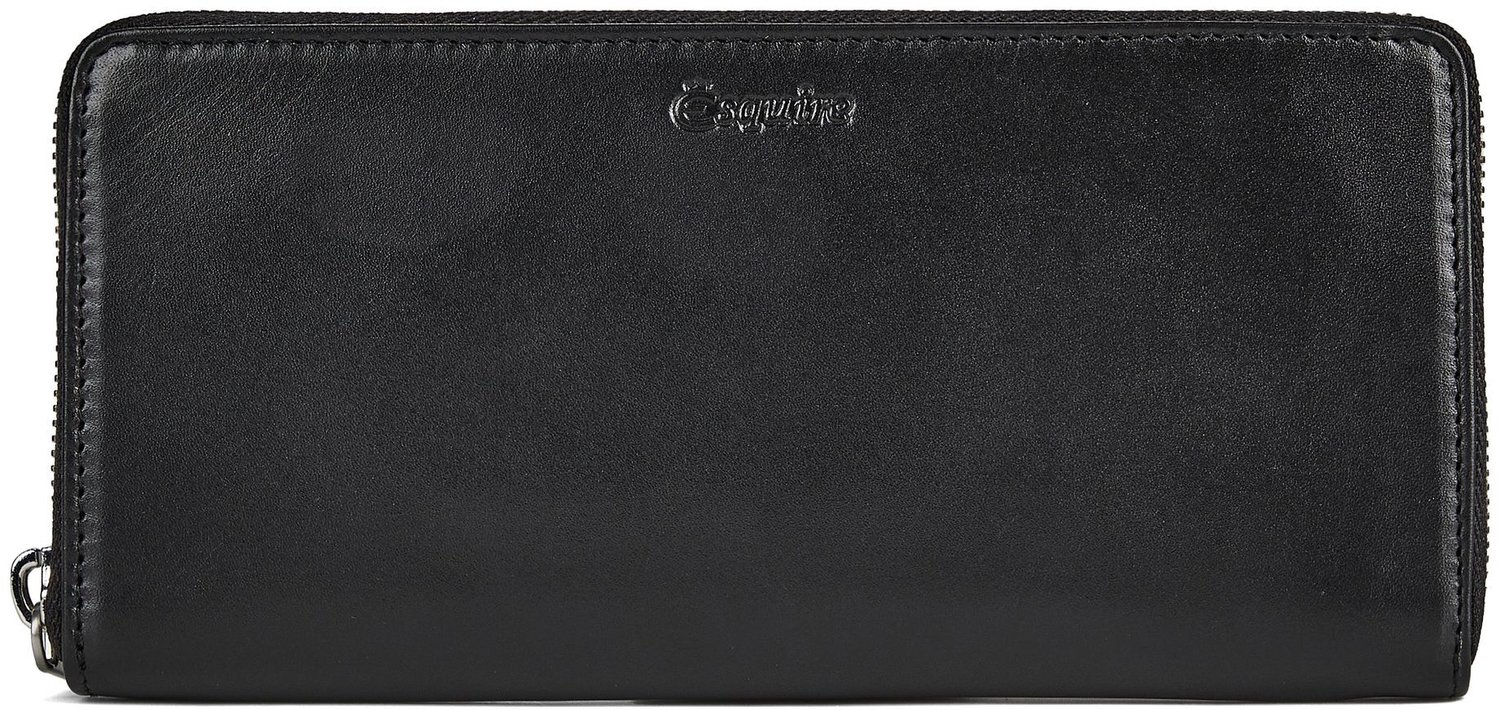 Esquire Silk Portemonnee Leder 19 cm - Dames - Horizontaal - schwarz