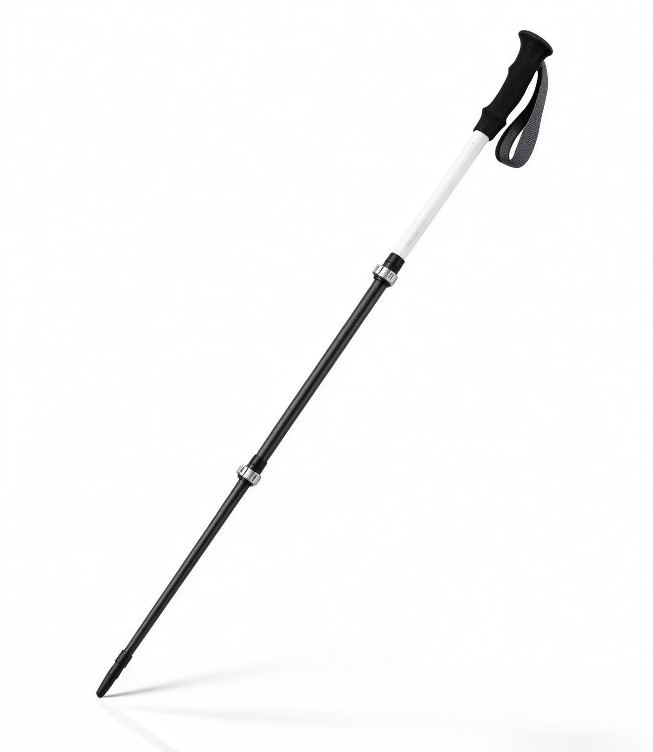 Trekkingstok Koolstofvezel 3-delig - Lichtgewicht 168g - Verstelbaar 61-135cm - Wandelstok voor Bergwandelen & Outdoor